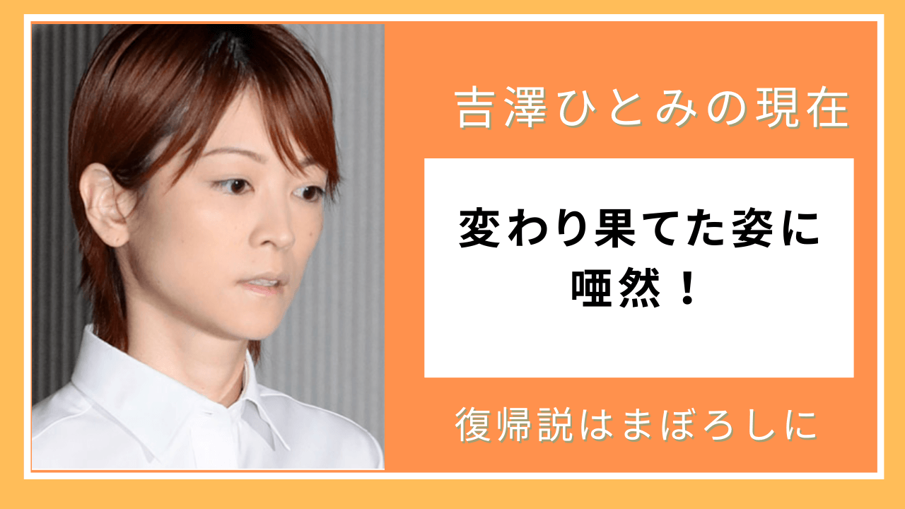 吉澤 ひとみ 現在